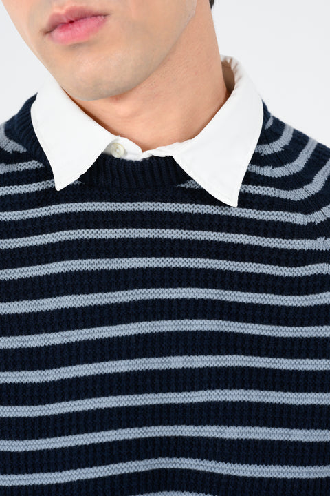 RAGLAN SLEEVE STRIPER SWEATER