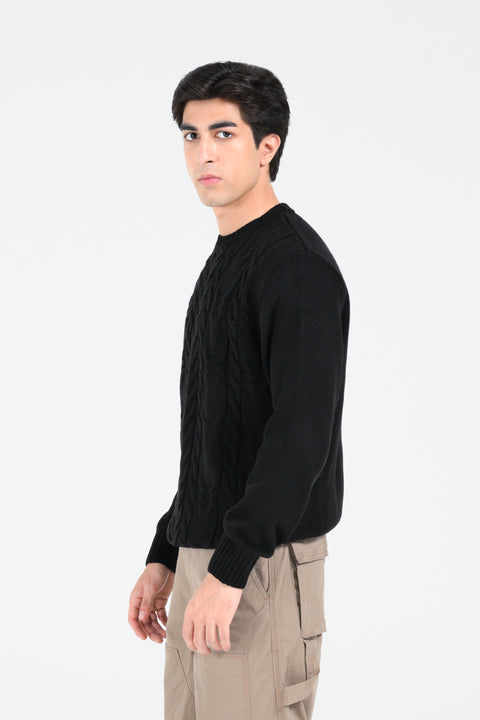 CABLE KNIT SWEATER