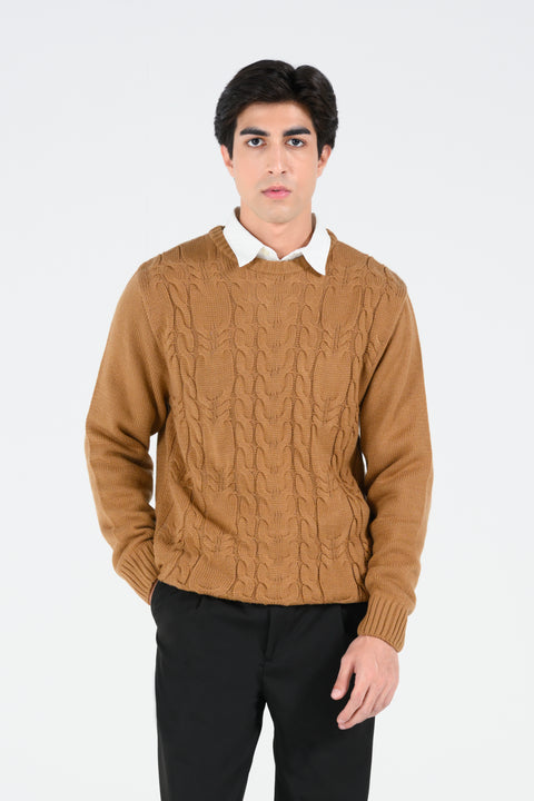 CABLE KNIT SWEATER