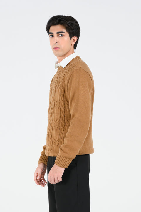 CABLE KNIT SWEATER