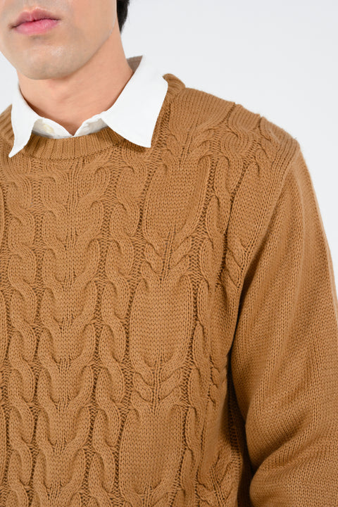 CABLE KNIT SWEATER