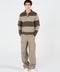 STRIPED POLO SWEATER