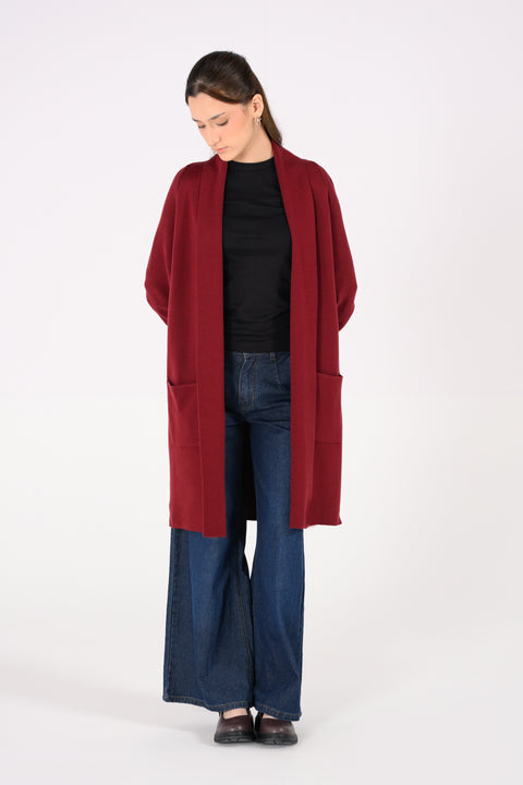 CASHMERE HANDFEEL RAGLAN CARDIGAN