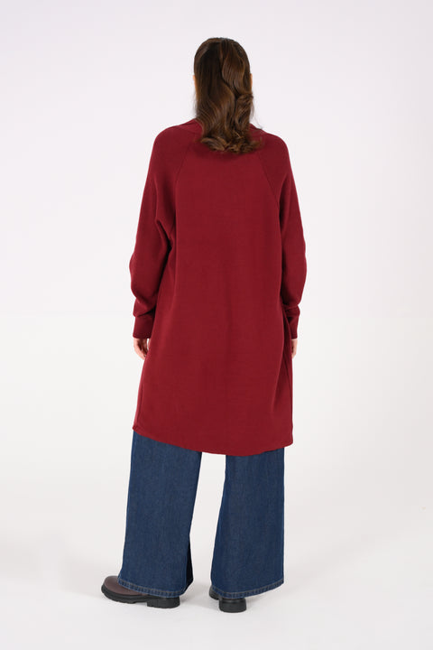 CASHMERE HANDFEEL RAGLAN CARDIGAN