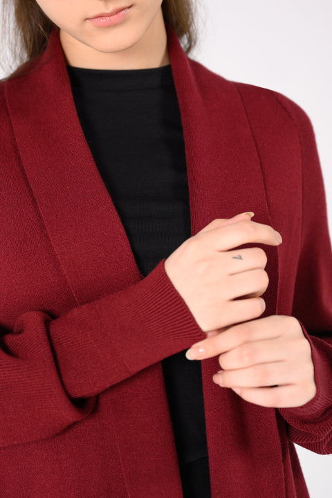 CASHMERE HANDFEEL RAGLAN CARDIGAN