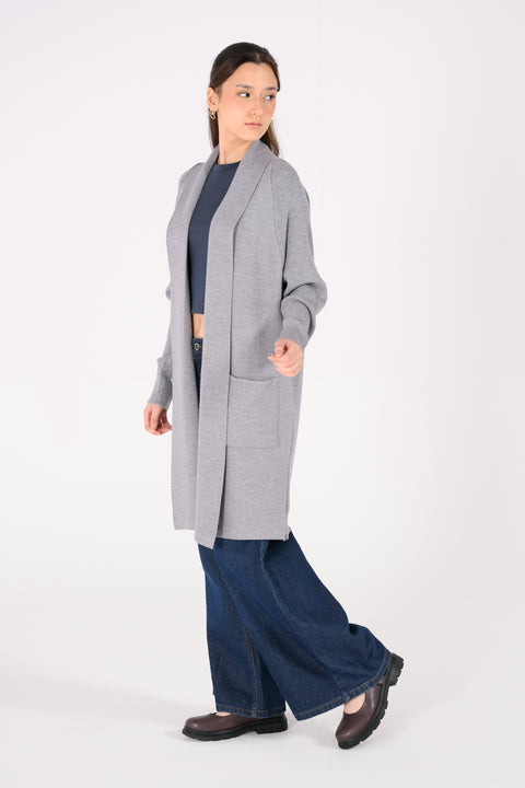 CASHMERE HANDFEEL RAGLAN CARDIGAN
