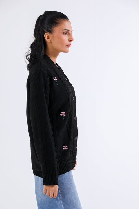 EMBROIDERED CARDIGAN