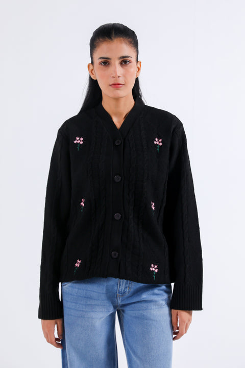 EMBROIDERED CARDIGAN