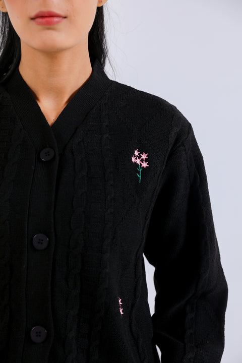 EMBROIDERED CARDIGAN