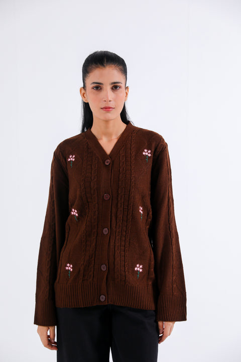 EMBROIDERED CARDIGAN