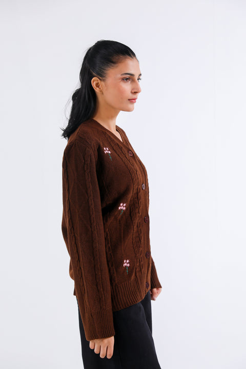 EMBROIDERED CARDIGAN
