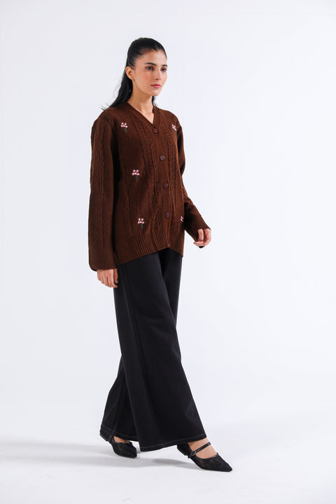 EMBROIDERED CARDIGAN