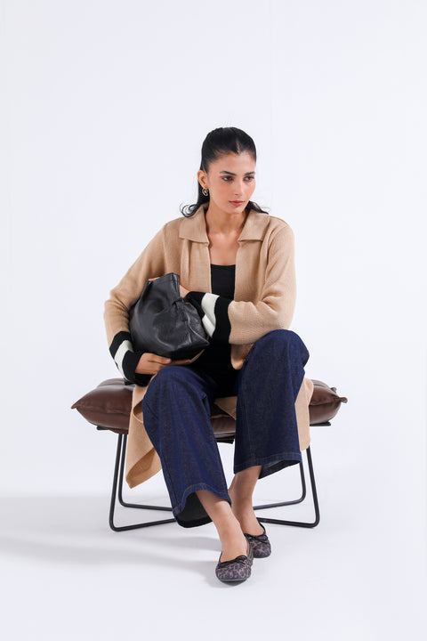 CONTRAST CARDIGAN