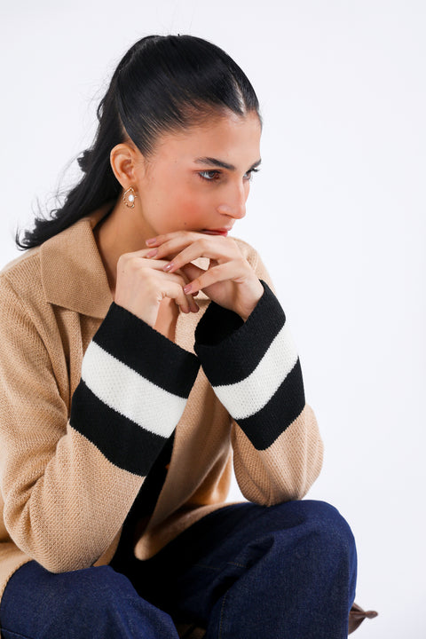 CONTRAST CARDIGAN