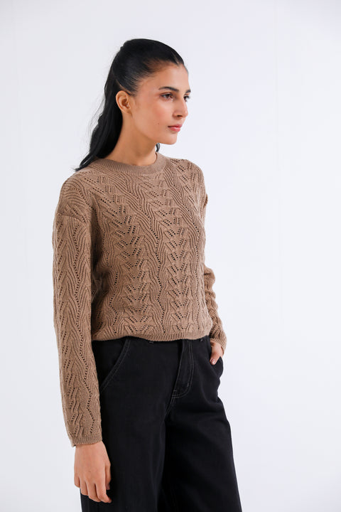 SWEATER KNIT CROPPED JUMPER