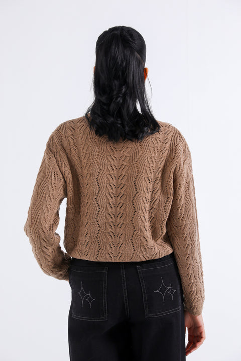 SWEATER KNIT CROPPED JUMPER