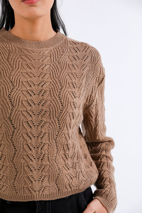 SWEATER KNIT CROPPED JUMPER