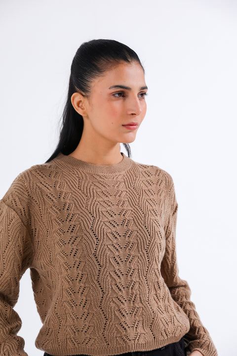 SWEATER KNIT CROPPED JUMPER