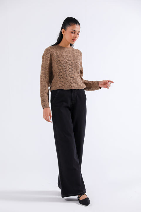 SWEATER KNIT CROPPED JUMPER