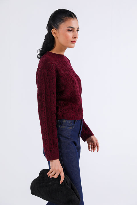 SWEATER KNIT CROPPED JUMPER