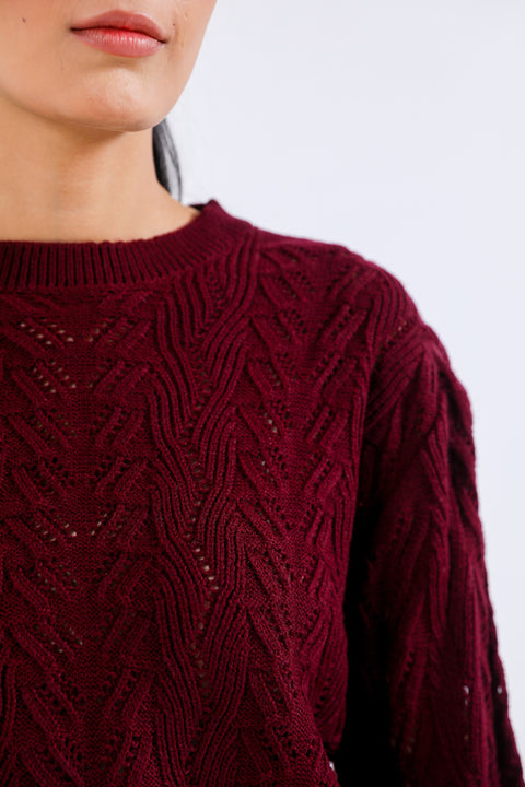 SWEATER KNIT CROPPED JUMPER