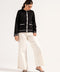 CONTRAST KNIT SWEATER