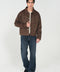 FAUX SUEDE LEATHER JACKET