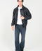 FAUX LEATHER BOMBER JACKET