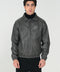 FAUX LEATHER BOMBER JACKET