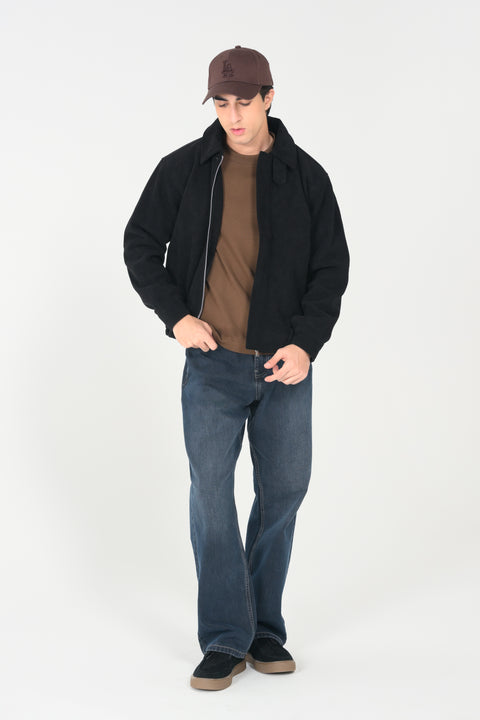 CORDUROY HIDDEN PLACKET JACKET