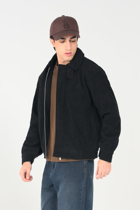 CORDUROY HIDDEN PLACKET JACKET