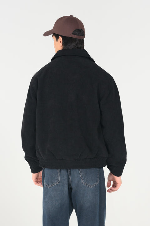 CORDUROY HIDDEN PLACKET JACKET