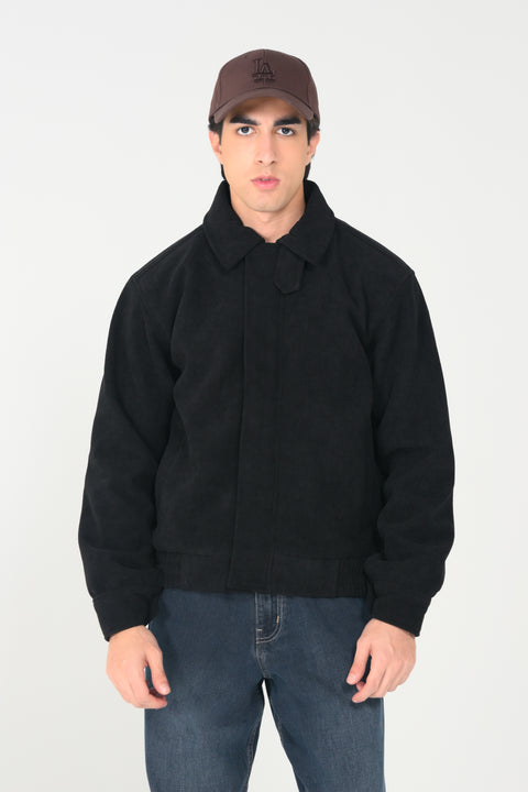 CORDUROY HIDDEN PLACKET JACKET