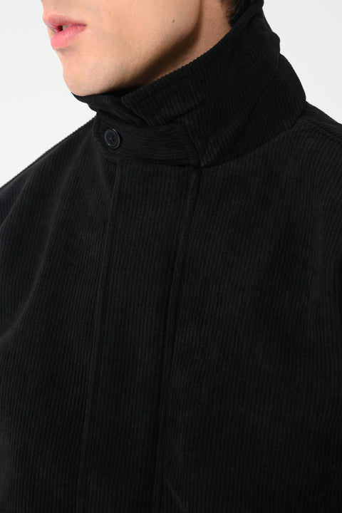 CORDUROY HIDDEN PLACKET JACKET