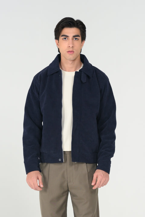 CORDUROY HIDDEN PLACKET JACKET