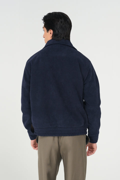 CORDUROY HIDDEN PLACKET JACKET
