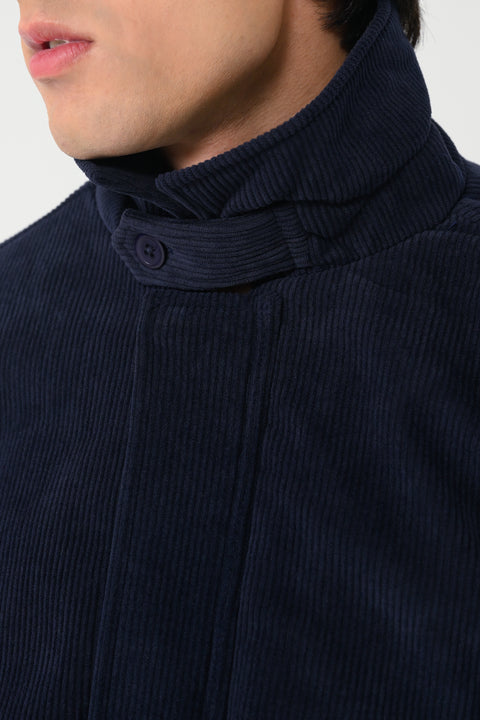 CORDUROY HIDDEN PLACKET JACKET