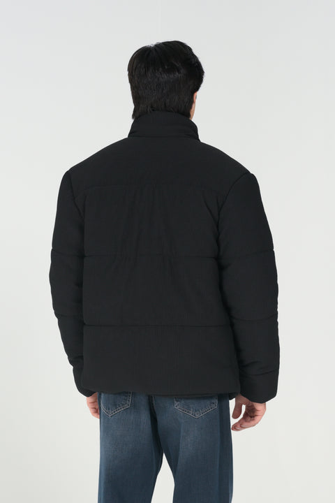 MOCK NECK QUILTED WARM JACKET