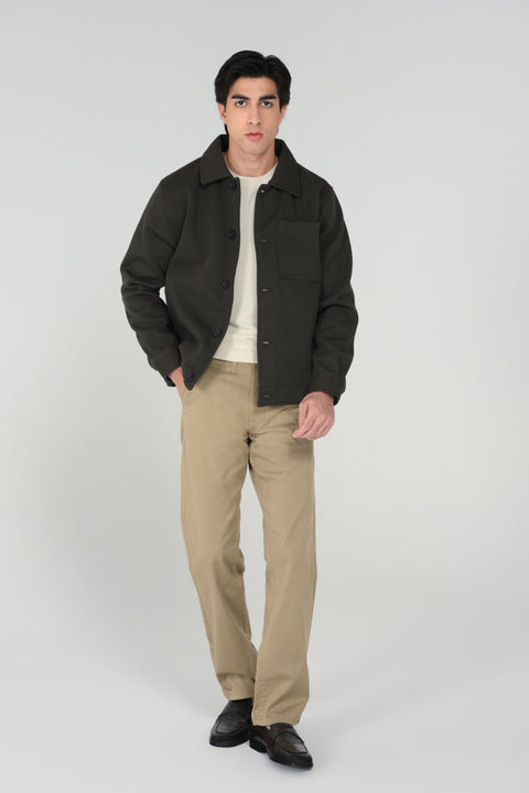 REGULAR FIT TEXTRURED JACKET