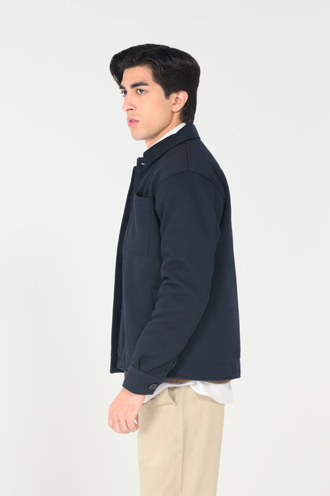 REGULAR FIT TEXTRURED JACKET