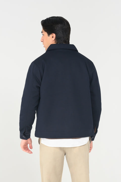 REGULAR FIT TEXTRURED JACKET