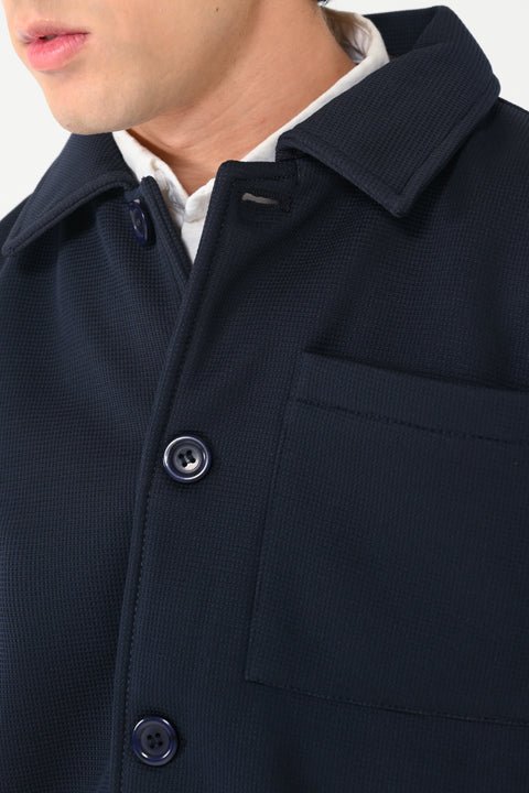 REGULAR FIT TEXTRURED JACKET