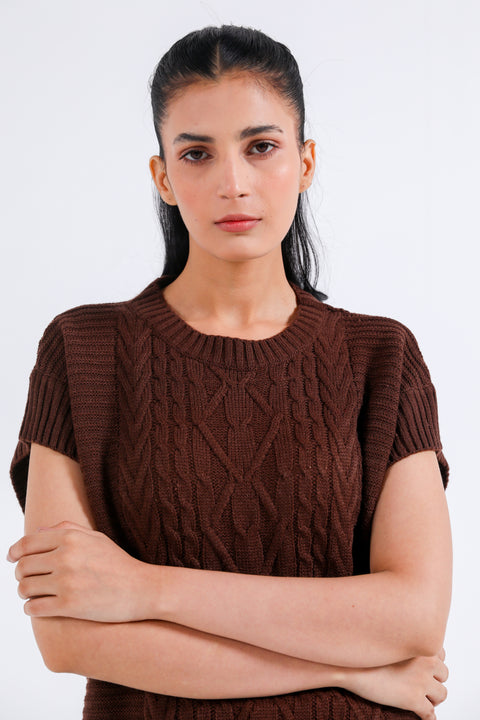 OVERSIZED CABLE KNIT JUMPER