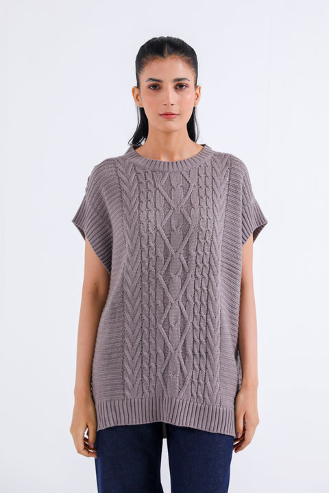 OVERSIZED CABLE KNIT JUMPER