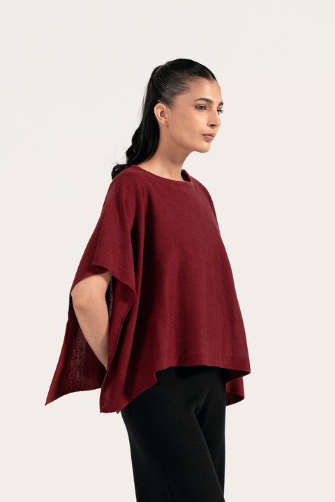 CAPE SLEEVE SWEATER