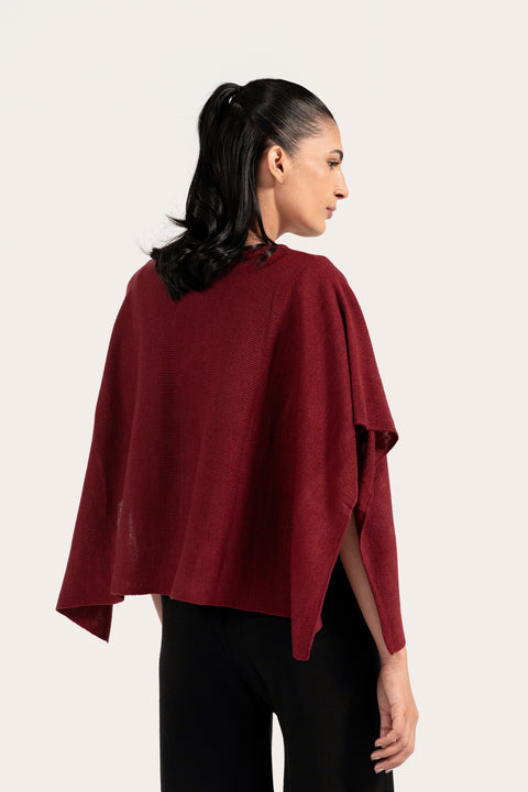 CAPE SLEEVE SWEATER