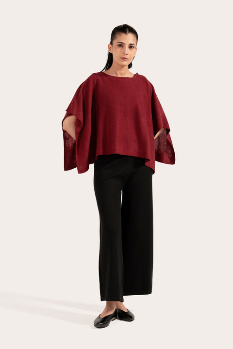 CAPE SLEEVE SWEATER