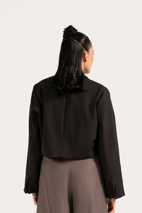 PLEATED SHORT COAT