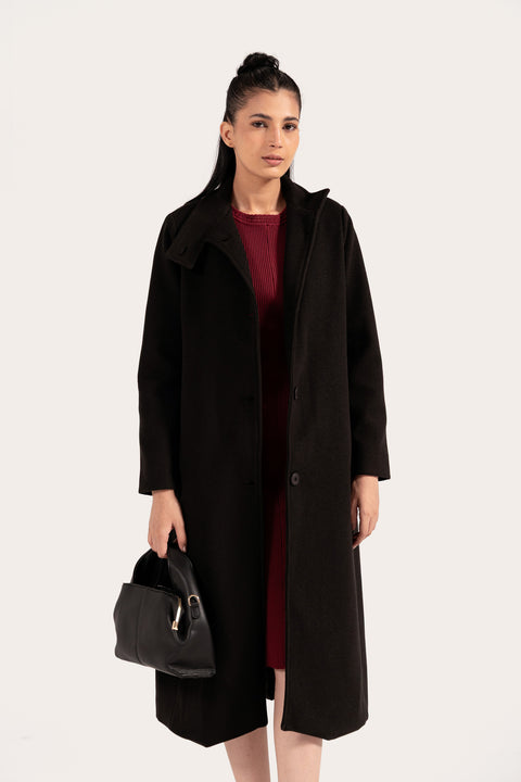 OVERSIZE COAT WITH WELT POCKET