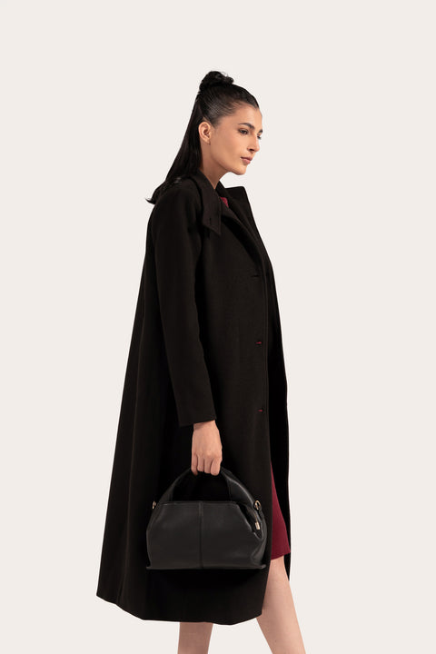 OVERSIZE COAT WITH WELT POCKET